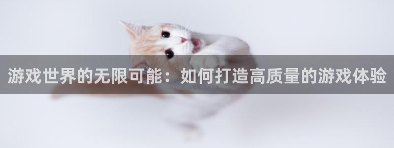 沐鸣娱乐2登录平台是什么：游戏世界的无限可能：如何打造高质量的游戏体验